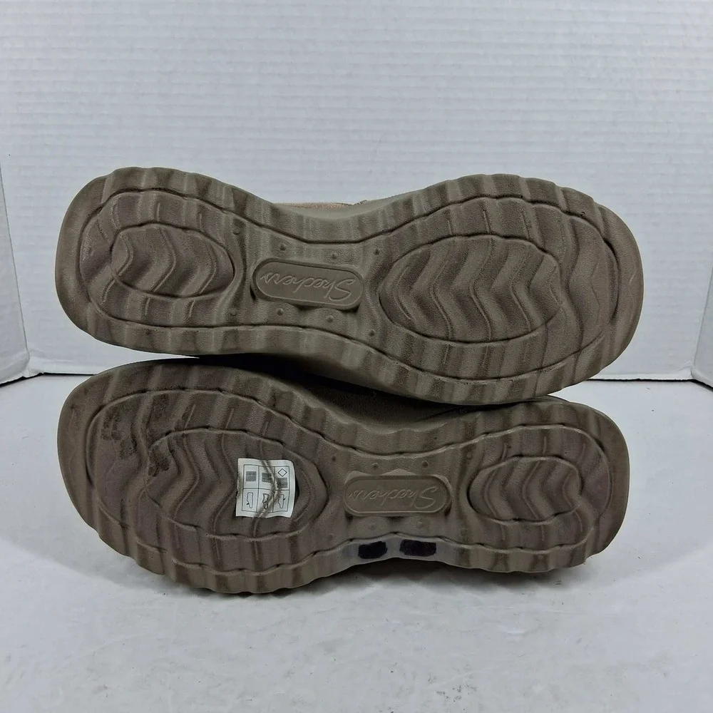 Skechers Relaxed Fit 158952 Mushroom Brown Ankle Boots‎ Womens 7 Memory Foam